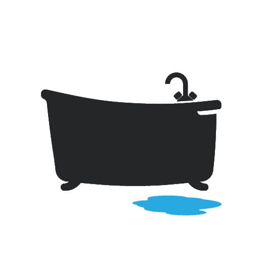 douche of bad ontstoppen